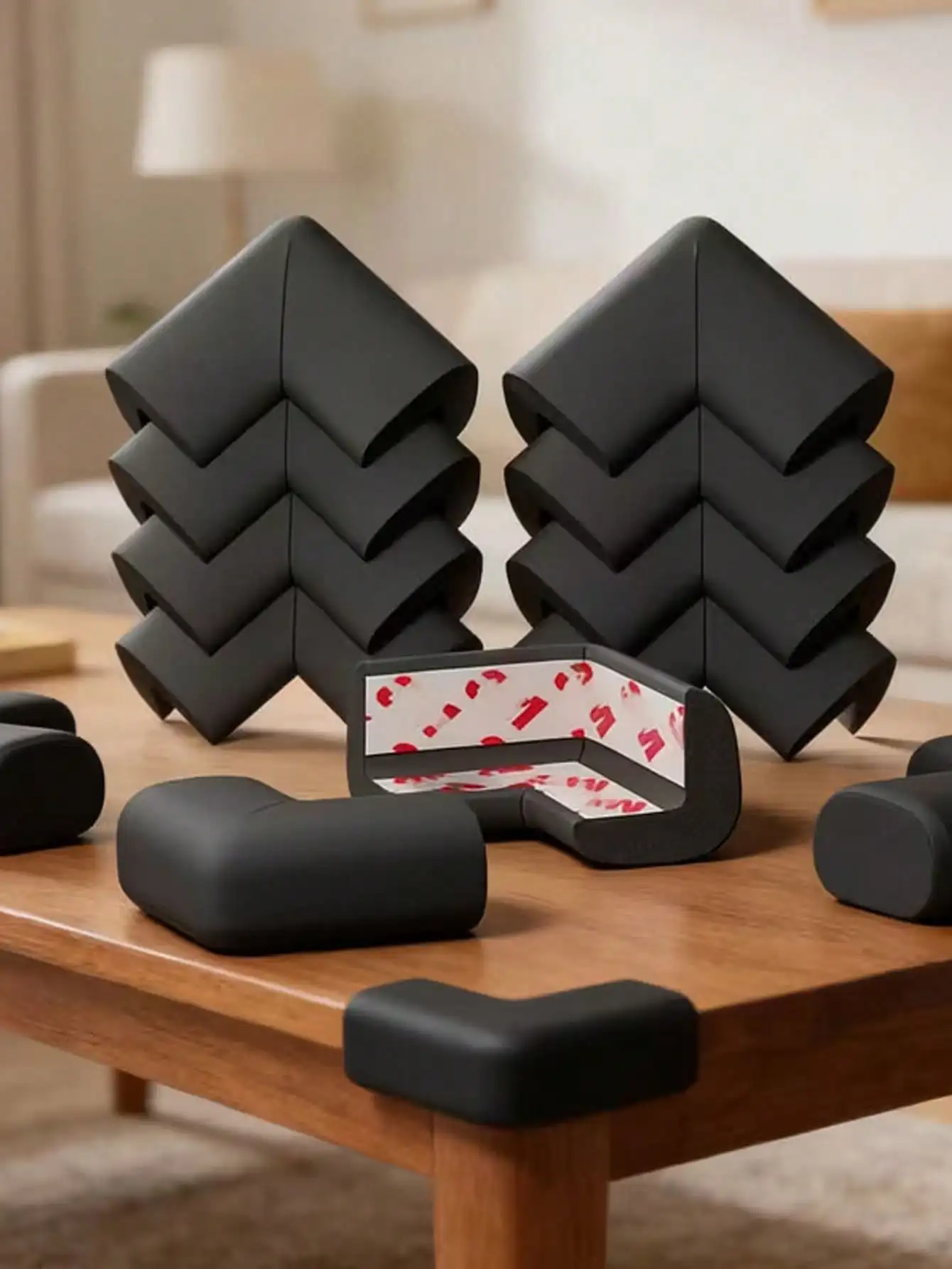Corner Guard Foam - 10/20pcs Foam Corner Guards (With Pre-Attached