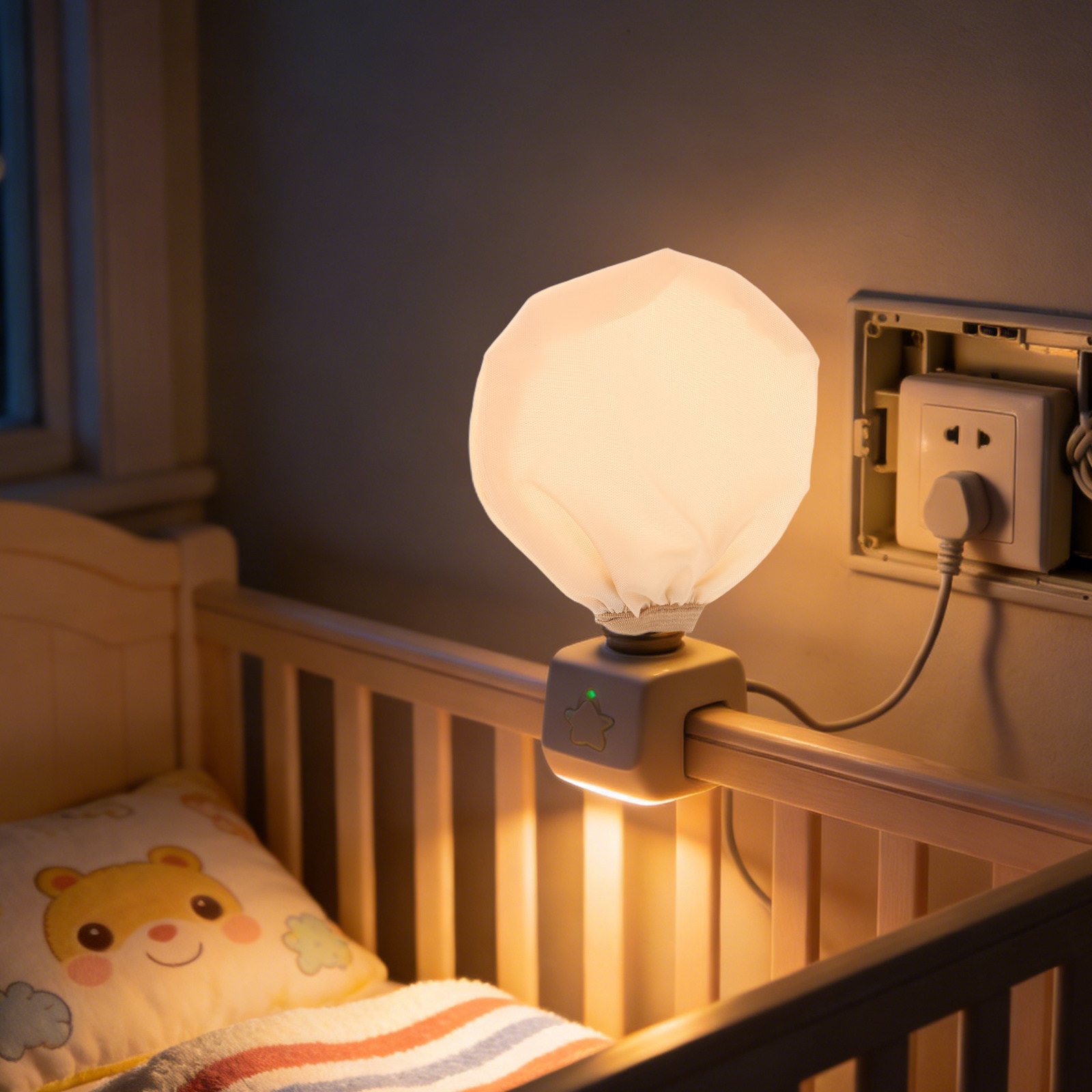 Baby Nursery Light Shade - Baby-Friendly Lamp Cover Diffuser Fabric for