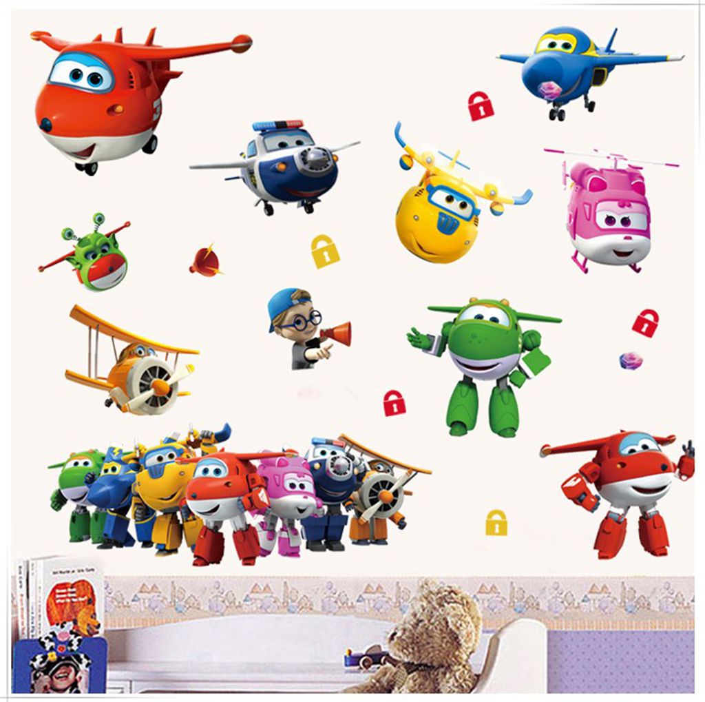 Hot Cartoon Super Wings Deform - Baby Nursery Labels recension och pris