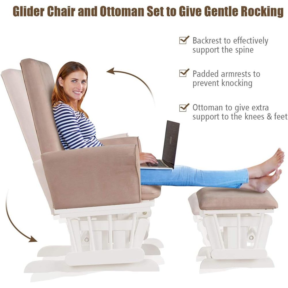 Baby Glider and Ottoman Cushio - Baby Nursery Nurse recension och pris