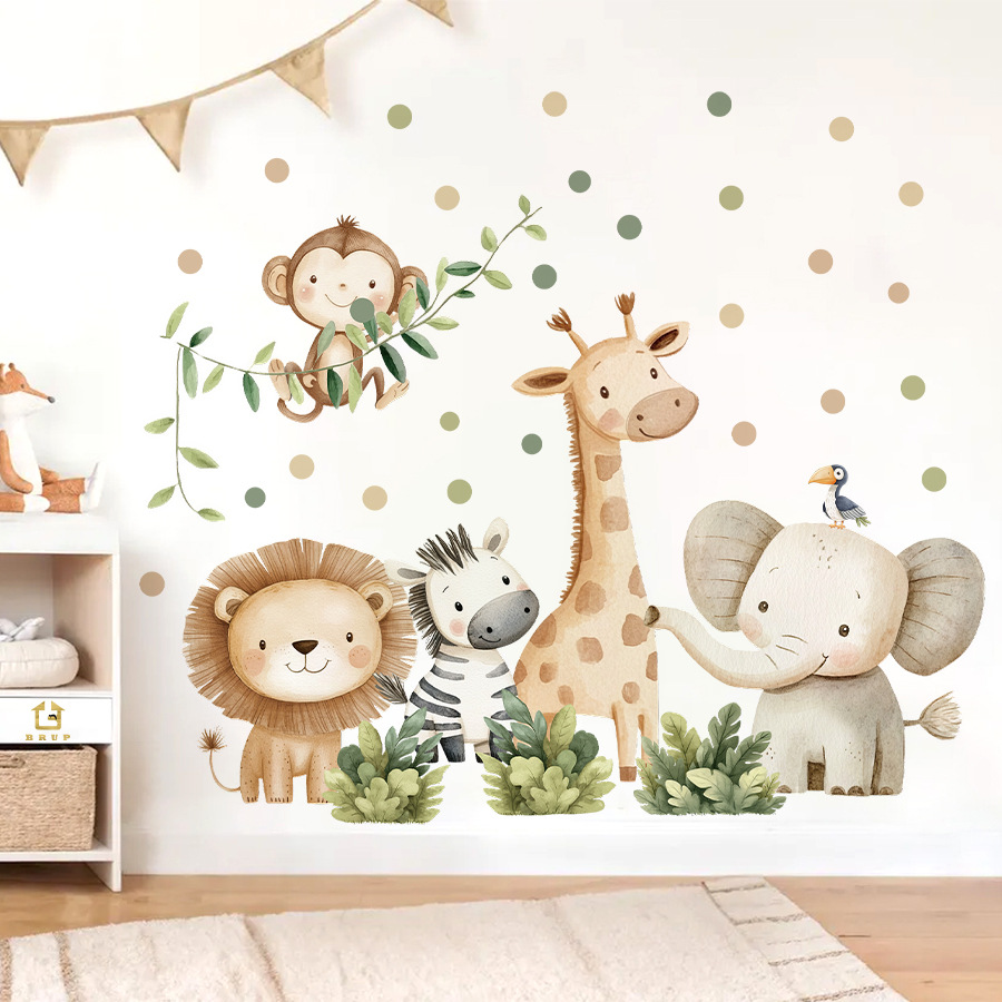 Boho Forest Animals Wall Stick - Baby Nursery Labels recension och pris