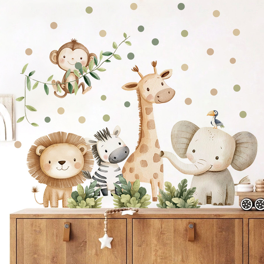 Boho Forest Animals Wall Stick - Baby Nursery Labels recension och pris
