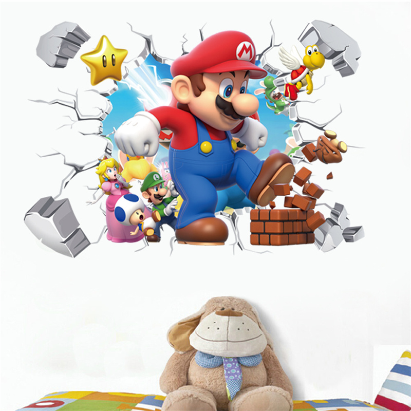 3D Cartoon Anime Game Characte - Baby Nursery Labels recension och pris