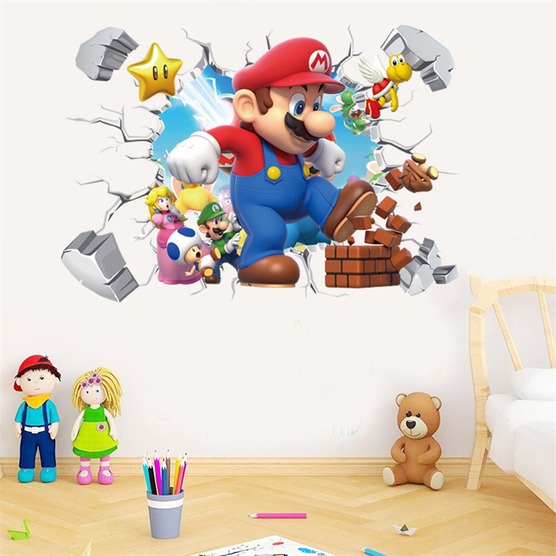 3D Cartoon Anime Game Characte - Baby Nursery Labels recension och pris