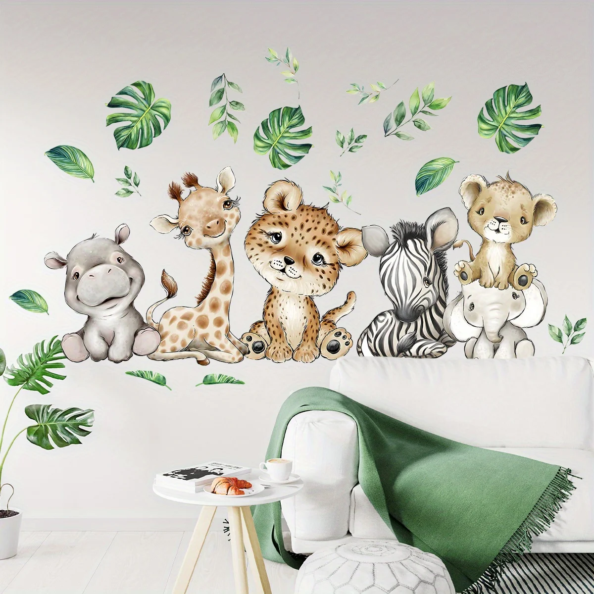 1PC Cartoon Cute Hippo Tiger E - Baby Nursery Labels recension och pris