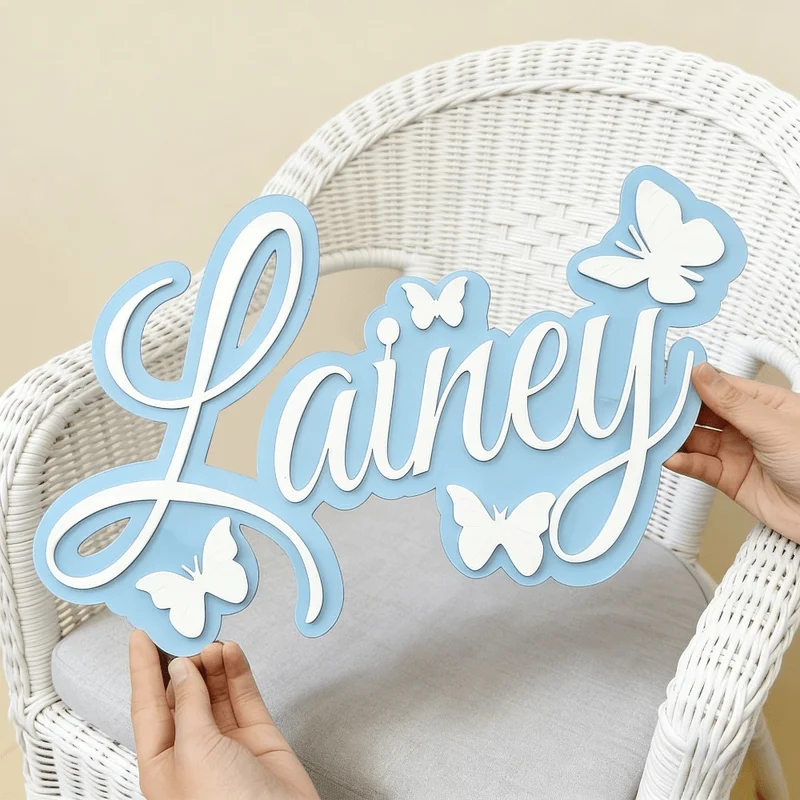 Personalized Baby Name Plaque, - Baby Nursery Decorations recension och pris