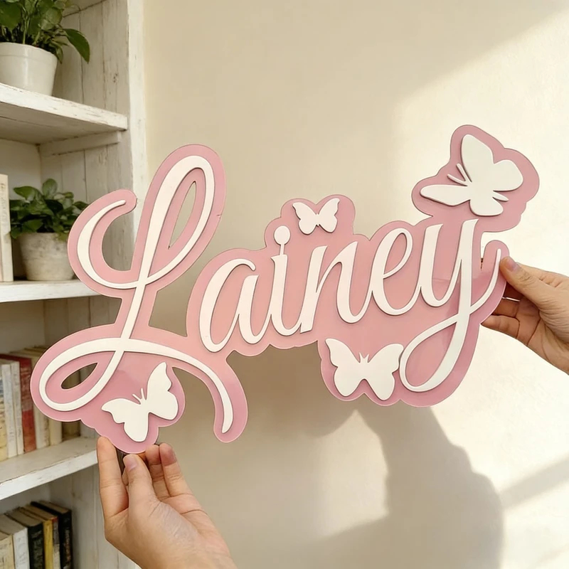 Personalized Baby Name Plaque, - Baby Nursery Decorations recension och pris