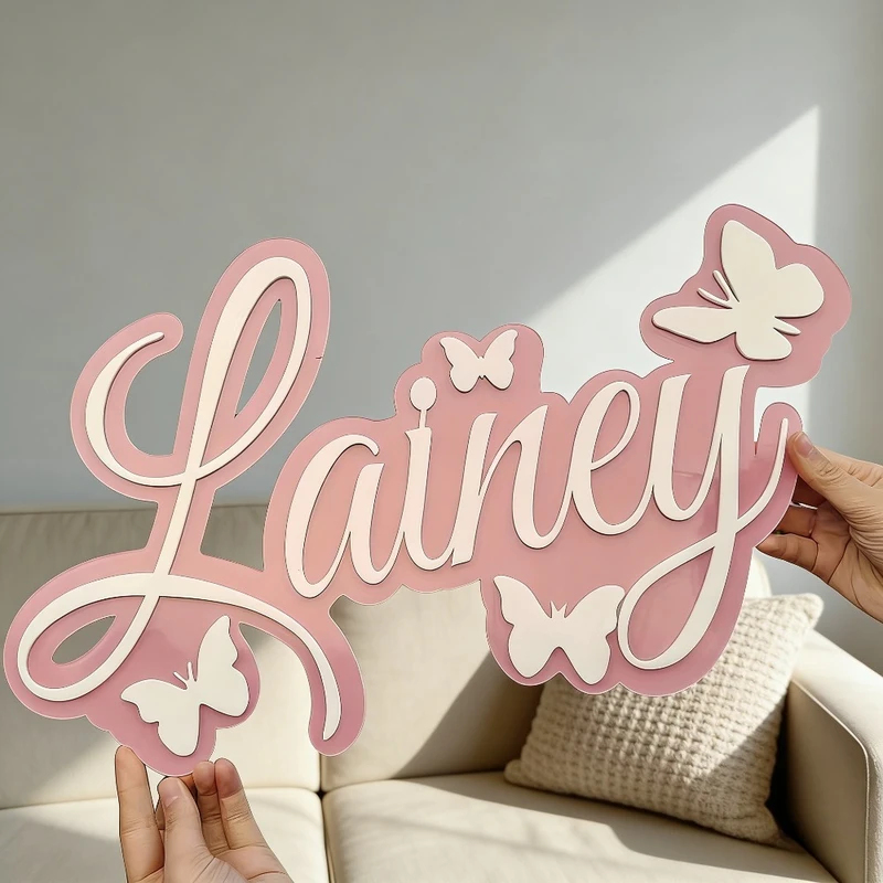 Personalized Baby Name Plaque, - Baby Nursery Decorations recension och pris