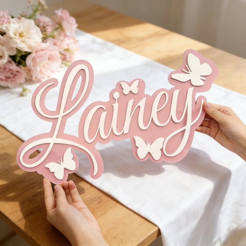 Personalized Baby Name Plaque, - Baby Nursery Decorations recension och pris