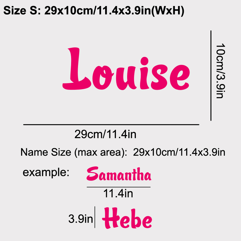 Personalized Name Vinyl Decal  - Baby Nursery Labels recension och pris