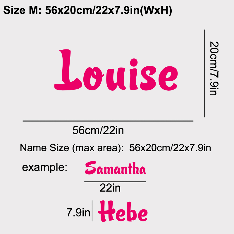 Personalized Name Vinyl Decal  - Baby Nursery Labels recension och pris