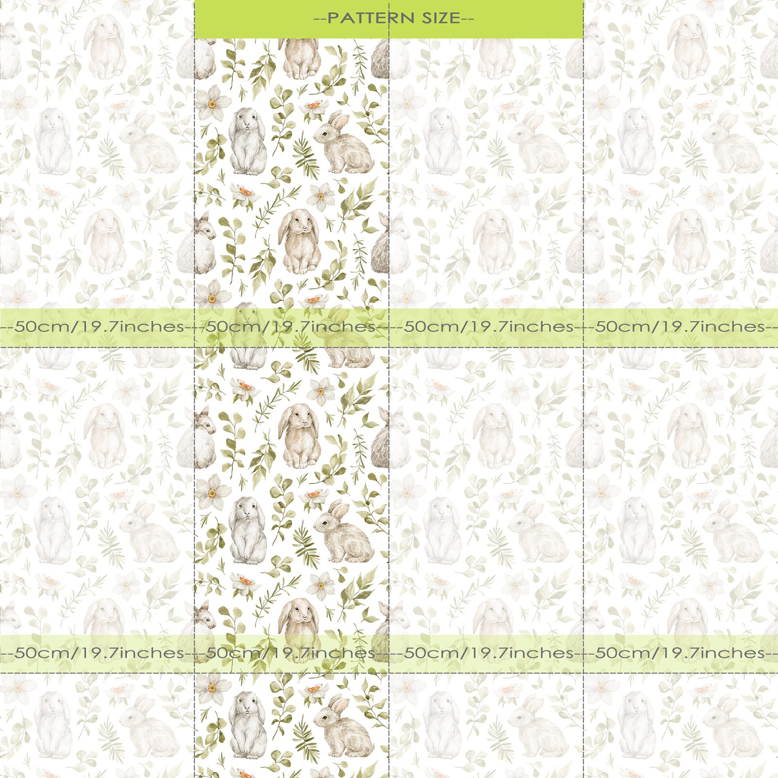 Bunny Wallpaper Kids Room Wall - Baby Nursery Water recension och pris