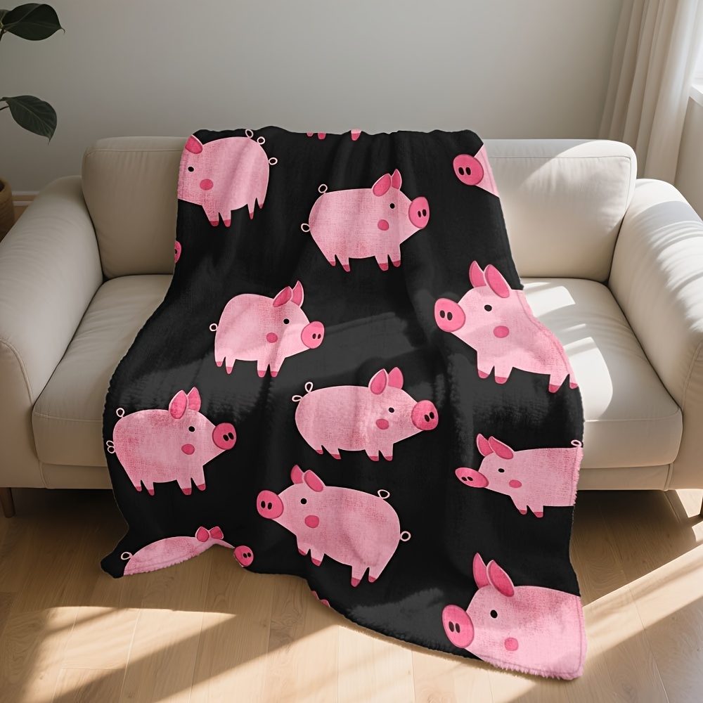 Super Soft Pink Pig Pattern Th - Baby Nursery Pink recension och pris