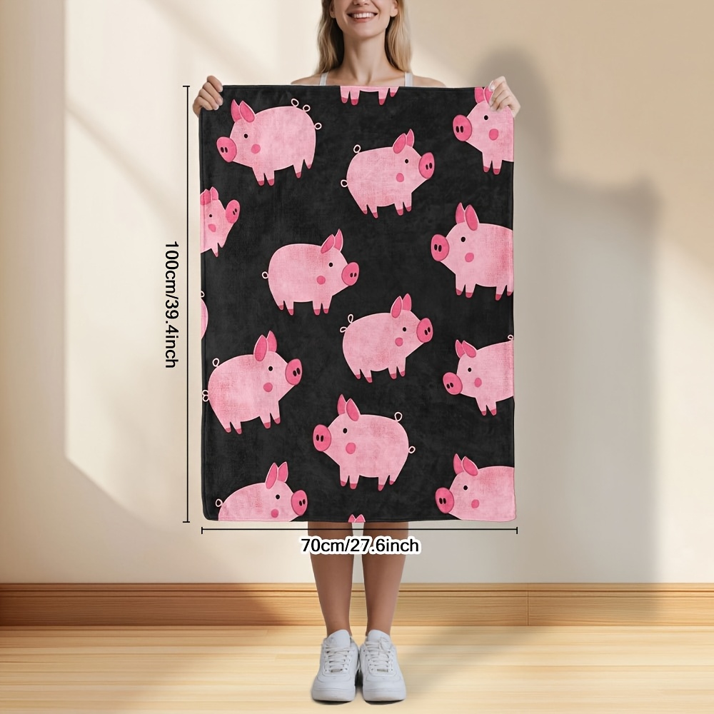 Super Soft Pink Pig Pattern Th - Baby Nursery Pink recension och pris