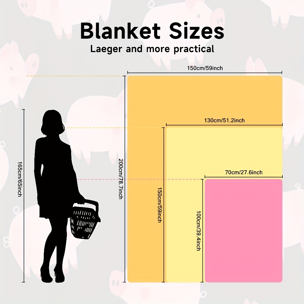 Super Soft Pink Pig Pattern Th - Baby Nursery Pink recension och pris