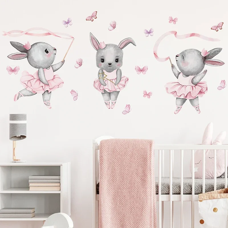 Hand-paint Ballet Bunny Rabbit - Baby Nursery Water recension och pris