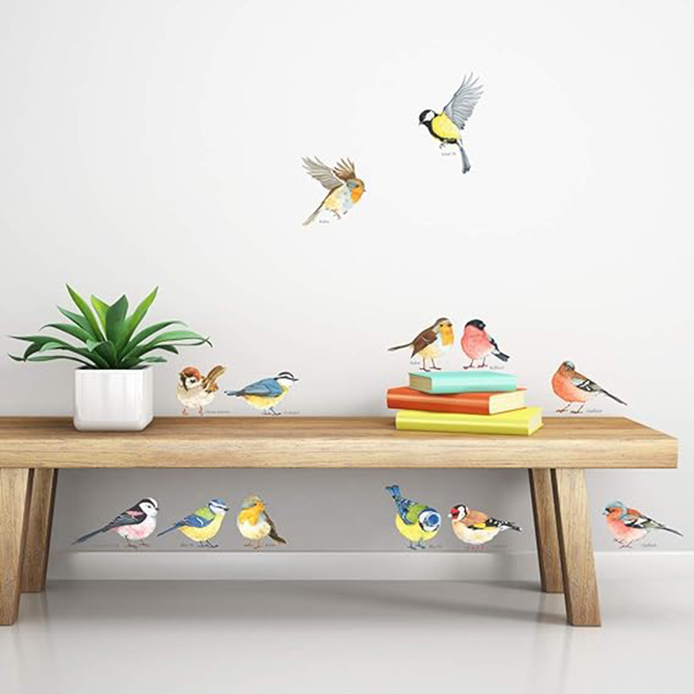 13pcs Little Birds Wall Sticke - Baby Nursery Labels recension och pris