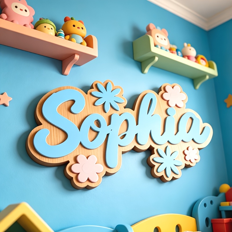Personalized Floral Themed Nam - Baby Nursery Decorations recension och pris
